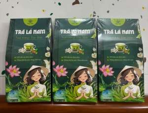 Trà Lá Nam 10 Vị Thảo Mộc Hộp 60 Túi Lọc - Hỗ Trợ Thanh Lọc Cơ Thể Mát Gan Ổn Định Huyết Áp