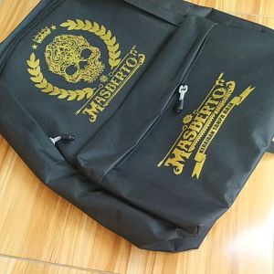 tas sekolah masberto kingdom logo sablon padi kapas