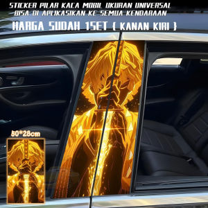 Ready Stock Car sticker PE film Cover Stripe Car Door Center Column Pillar sticker Car Window Middle 74 Zenitsu