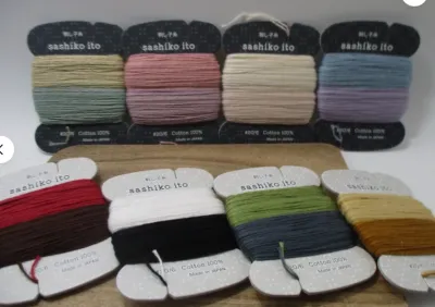 Japanese Embroidery SASHIKO THREAD SERIA 12m 16COLORS made in JAPAN