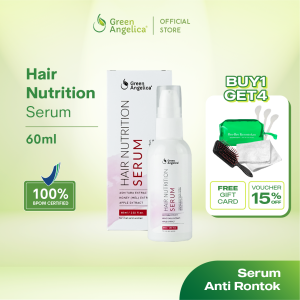 [FREE GIFT] Green Angelica Hair Nutrition Serum Mengatasi Rambut Kering dan Kusut BPOM 60 ml