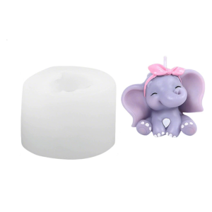 Reusable Heat Resistant Elephant Decorating Molds Easy Releasing Design Suitable for Candle Making and Festival Crafts