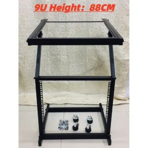 Dj Skeletal Rack Mount Studio Mixer Stand Rolling Stage Cart tour case procase 19” 12U