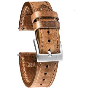 High Quality Horween Genuine Leather Straps Brown Soft Wrap Handmade Cowhide Watch Bands 18mm 20mm 22mm2026