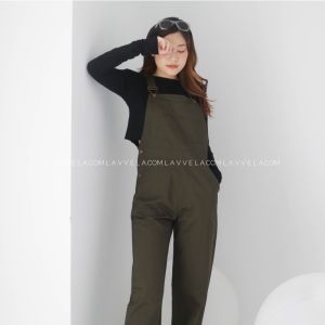 Flow Overall Baju Kodok Jumpsuit Wanita Bahan Katun Kekinian Viral Tiktok Terbaru Model Korea Style