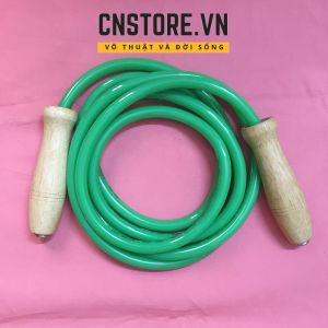 Dây Nhảy Thể Lực Boxing Loại Nặng Cán Gỗ Hỗ Trợ Giảm Cân Tăng Chiều Cao