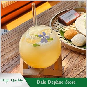 [Dale Dephne] ถ้วยแก้วค็อกเทลพร้อมขาตั้งไม้เครื่องแก้วสร้างสรรค์สำหรับบาร์แก้วเครื่องดื่มถ้วยแก้วค็อกเทลทรงบอลแบบหมุน