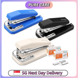 【Pure Care】 360 Degree Rotary Heavy Duty Stapler / 95 mm Deep Reach / Staples 2-25 Sheets / Holds 100 Staples
