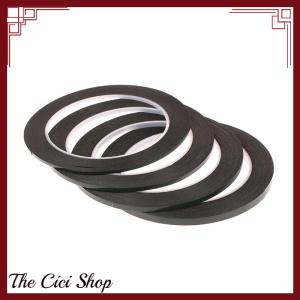 [The Cici Shop] 2-5มม. 10ม. ม้วนเทปกาวสีดำสำหรับแท็บเล็ตจอแอลซีดีกรอบกระจกด้านหลังซ่อมกาวสองด้านสำหรับโทรศัพท์
