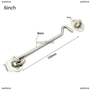 [COD] ourlove 1ชุด Barn door LATCH Cabin Hook Eye LATCH ล็อคง่ายสำหรับหน้าต่างประตูบาร์น