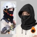 Warm Hoodie Hat Winter Men Women Hat Thermal Polar Fleece Balaclava Hat Hooded Neck Warmer Hike Cycling Windproof Hat. 