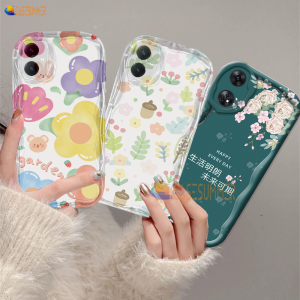 (Lokal Ready) Casesummer Casing hp OPPO A18 A38 A58 4G A78 4G A17 A17k A12 A16 A16s A54s A16k A16e  A5s A7 A11K A1K A57 4G A58 A78 A77S A53 2020 A3s A12e A33 A31 A52 A92 A54 Reno 8T 4G Reno 5F 3D Soft Wave Edge TPU Phone Case Cover