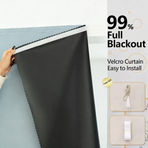 DIODIY Curtain For Window Magictape Privacy Blackout & Heat Insulation Curtain No Drill kurtina