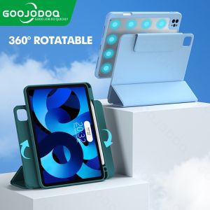 GOOJODOQ iPad Case For iPad Air 5 Air 4 Case for iPad Pro 11 Case 2021 2020 2018 for iPad 10.2 7th 8th 9th generation Case 360° Horizontal/Vertical Cover