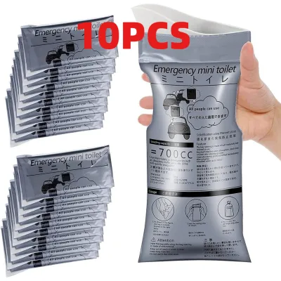 【SG STOCK】5/10pcs SEmergency Mini Toilet Portable Toilet kids to Adults portable toilet