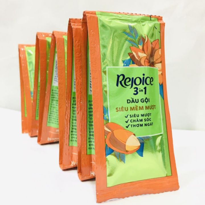 Dầu gội Rejoice siêu mềm mượt dây 10 gói - dầu gội đầu Rich Smooth 48h