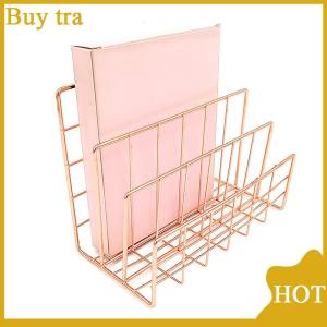 [Buytra] Ins Minimalist Iron Desktop Storage Rack Organizer Table Organizing Rack Document Book Rack Desk Multi-functional Storage Rack