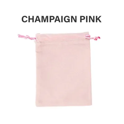DaintyHome Velvet Drawstring Bag for Jewelry Elegant Storage for Ornaments and Doorgifts Velvet Uncang Emas 绒布收纳袋