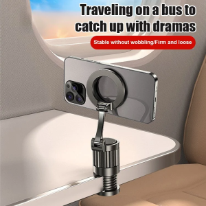 【Can Be Clipped Anywhere】Portable Foldable Magnetic Mobile Phone Holder 360 Degree Adjustment Rotation Desktop Clip Desktop Supporter