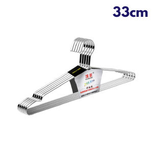 [5PCS] Encora Clothes Hanger Penyangkut Baju Extra Thick Heavy Duty Hanger Stainless Steel Bold Flat Strip Hanger