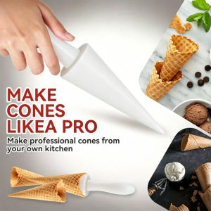Ice Cream Cone Mold DIY Ice Cream Cone Maker Ice Cream Baking Tool Cone-Shaped Pizzelle Roller Mould