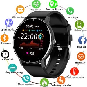 Garmin Đồng Hồ Thông Minh Mới 2022 Cho Nữ Vòng Tay Thể Dục Thể Thao Màn Hình Cảm Ứng Toàn Bộ Đồng Hồ Nam Chống Nước IP67 Cho Nữ Jam Tangan Wanita Cho Android Ios + Hộp