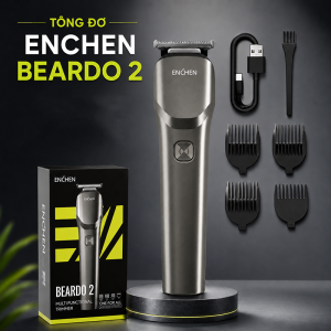 Tông Đơ Cắt Tóc Nam Enchen Beardo Không Dây Máy Cắt Tóc Pin Sạc Tốc Độ Cao Kèm 4 Cữ Tạo Kiểu
