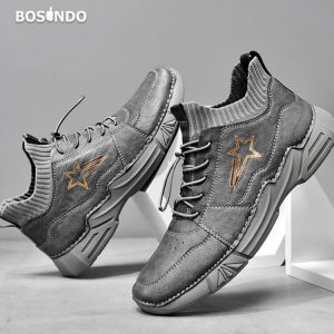 Bosindo -Sepatu Pria Gaya Inggris sepatu pria kasual sepatu pria trendi/sepatu boots dewasa laki laki keren/Sepatu B14/Sepatu pria keren terbaru original asli/sepatu kekinian pria/sepatu kasual sneakers pria/sepatu pria keren original asli-{COD}