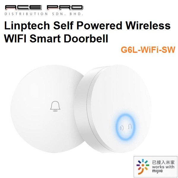 Linptech Self Powered Wireless WIFI Smart Doorbell work with Xiaomi ...