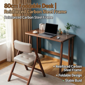 Foldable bedroom home study and office desk a multifunctional space-saving rectangular workstation