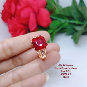 Cincin Mata Titanium Xuping Perhiasan Aksesoris Lapis Emas Terlaris Termurah Tidak Mudah Pudar C58