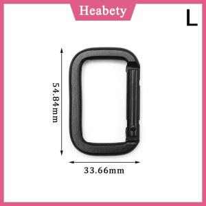 Heabety 1 cái khóa carabiner hình vuông khóa móc khóa móc treo lò xo kẹp Móc khóa ba lô Ngoài Trời khóa mặt dây chuyền dụng cụ cắm trại