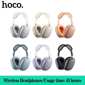 【Usage time: 45 hours 】HOCO W65 Wireless Headphones Bluetooth Earphone BT 5.4 HIFI Stereo 400mAh Super Long Battery Life Sports Running Earphone Support Bluetooth AUX With Audio Cable
