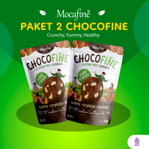Paket Hemat - Cookies Chocofine Bebas Gluten Rendah Gula Vegan Cookies 150gr (2pcs)