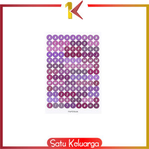 SK-C1121 Stiker Alphabet Huruf Angka Deco Aesthetic Dekorasi Buku Jurnal Sticker DIY Scrapbook Diary