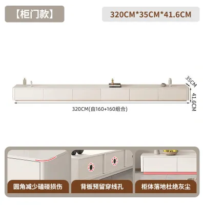 2026 TV cabinet modern simple living room home coffee table TV cabinet floor combination small apartment solid wood home storage