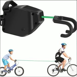 เชือกลากจักรยาน การออกแบบหัวเข็มขัดนิรภัย เปลือกเหล็กสีดํา การควบคุมทิศทาง มัลติฟังก์ชั่น