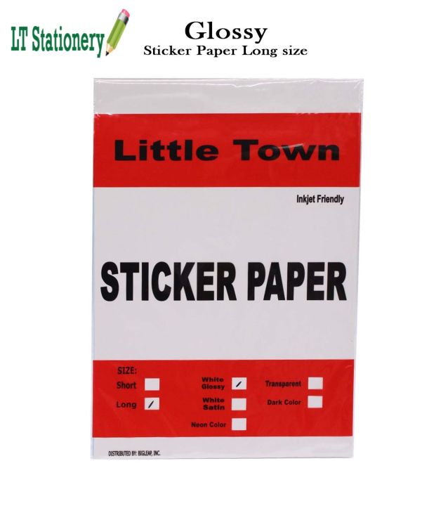 Glossy Sticker Paper Long size | Lazada PH