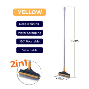 HOME+ V Head Cleaning Brush with Scrape Tough Grime Clean Brush Scruer Rotating Tile Kitchen Bathroom Glass Toilet Brush Floor Wiper