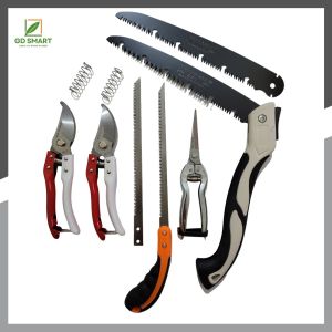 (FREESHIP) Bộ 7 Món Dụng Cụ Làm Vườn Cây Cảnh Bonsai ( Kéo SK5 Kéo Cắt Cành Cưa Gập Cầm Tay và Cưa Lách New) - Dụng Cụ Bonsai Hàng Nhật