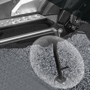QMSTART Racing Black Motorcycle Kickstand Side Stand Foot Support For HONDA X-ADV 750 X ADV DCT RC95 2017 2018 2019 2020 2021 2022 2023 2024 2025 2026