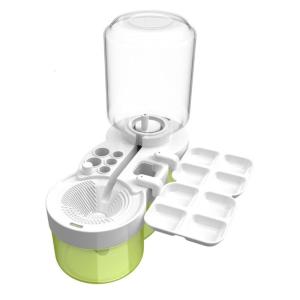 Watercolor Brush Cleaner with Palette Mixing Tray Water Cycle Brushes Rinser for Water Based Brush