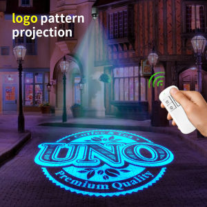 Custom HD Indoor Door Head Outdoor ip67 Waterproof Rotating Advertising Image Projection Lamp Gobo Shop Logo Projector