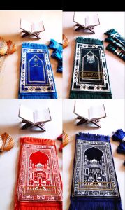 Sejadah Kepala Bisa COD dan Sablon nama 20 pcs Sajadah Turki Ukuran Kecil + Box Sovenir