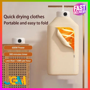 US Plug Portable Clothes Dryer Mini Laundry Dryer with Remote Control Small Compact Foldable Electric Drying Clothes Machine