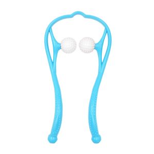 Massage Neck Shoulder Neck Massage Tool Pressure Relieve Hand Roller Dual Trigger Point Self Massager Alat Urut Lehe颈椎按摩