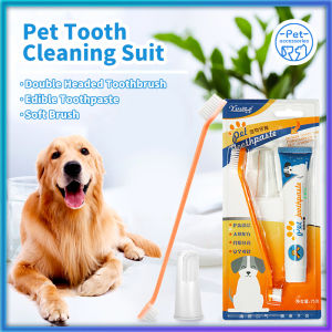 Pet supplies cat dog toothbrush set toothpaste set mouth cleaning care Beef
