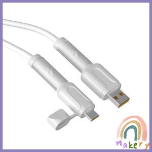 Makery Soft Silicone Cable Winder Protectors for Android USB to Type-C Charger Cable Accessory 1Set