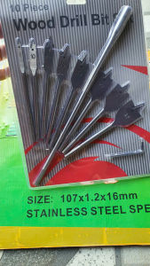 Bộ 8 mũi khoan khoét gỗ đuôi cá chuyên dụng 6-32mm mũi khoan khoét thạch cao kèm cây nối dài