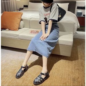 Giày nữ kiểu rọ bít mũi đế cao 2PH nhẹ êm (Chân gầy lùi size-Chân mập tăng size)